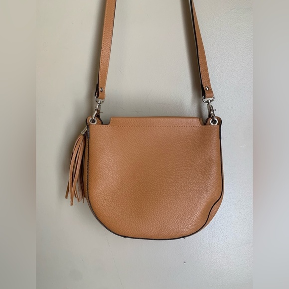 anna luchini Handbags - Anna Luchini Leather Purse tan crossbody made in Italy leather bag